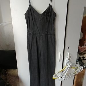 Abercrombie fitch charcoal gray jumpsuit